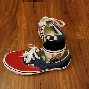 NWOT Patchwork Vans